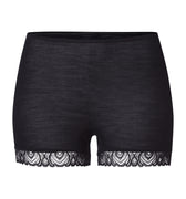 Woolen Lace Lace Trim Wool And Silk Boyleg | Black 70832-019